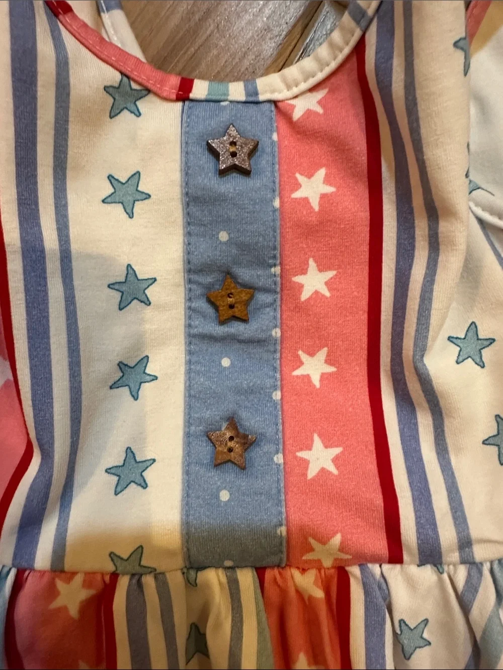 SweetHoney Stars & Stripes Girls' Dress